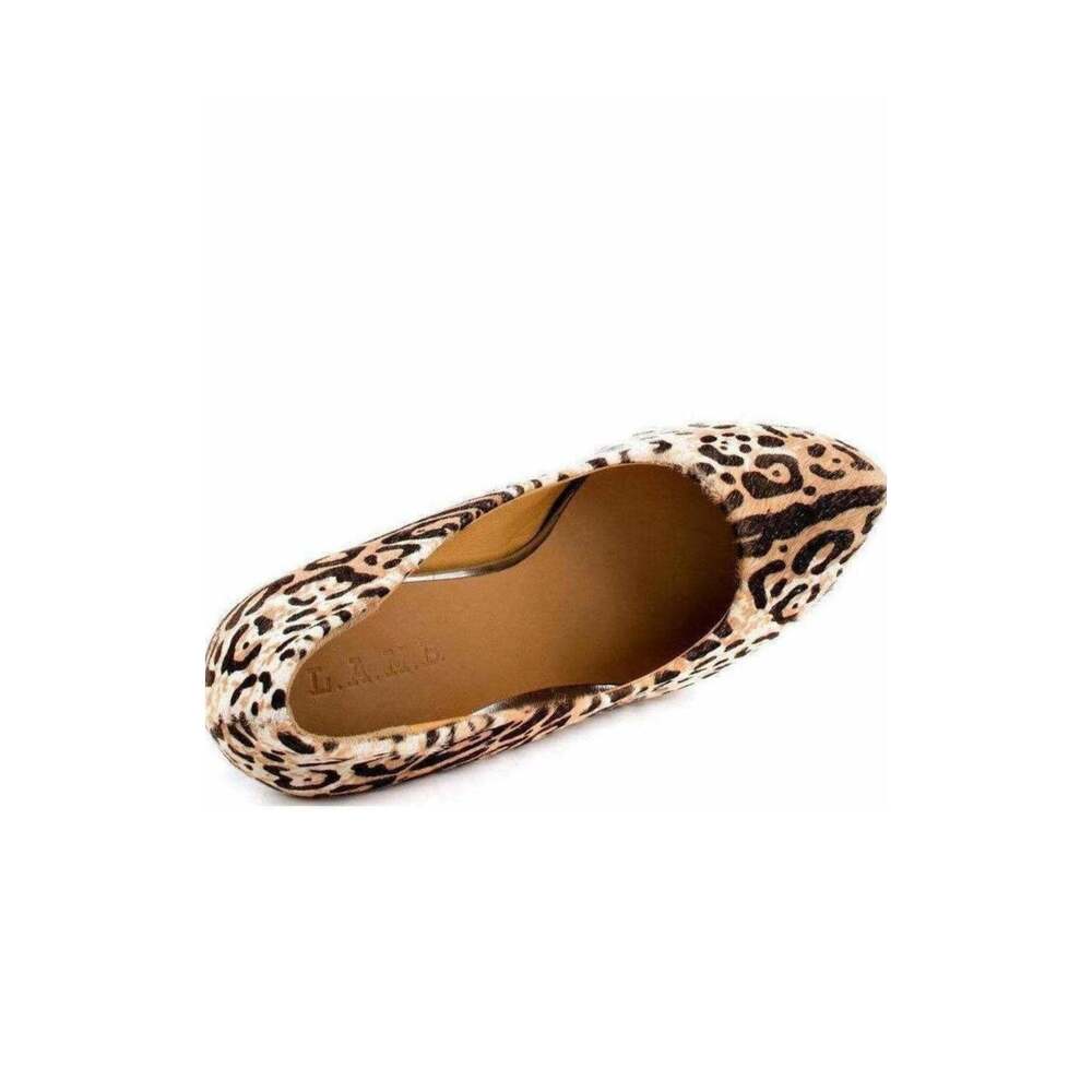 L.A.M.B. - Leopard Print Leather Wedge - US 5.5 - Picture 5 of 6